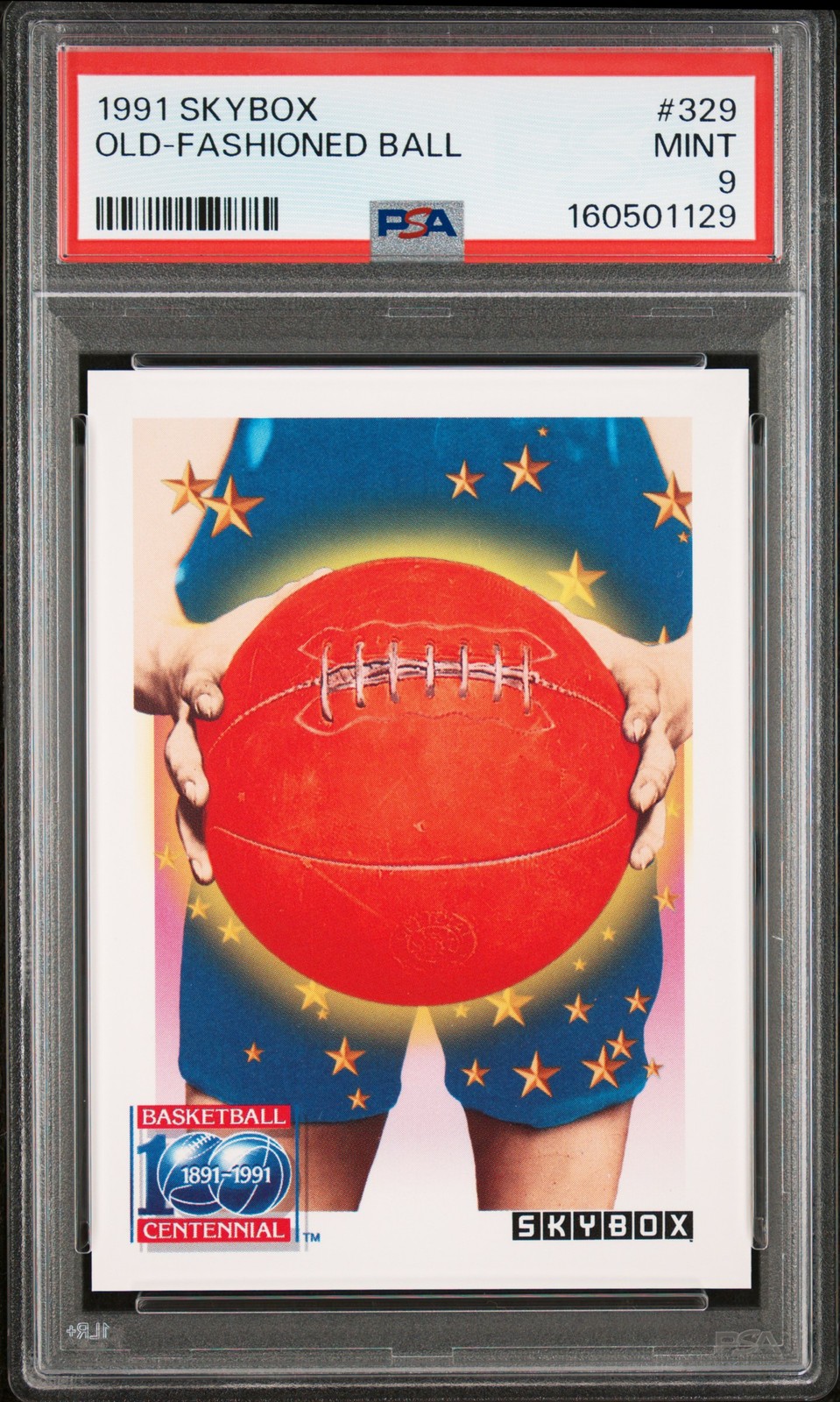1991 SKYBOX #329 OLD-FASHIONED BALL PSA 9