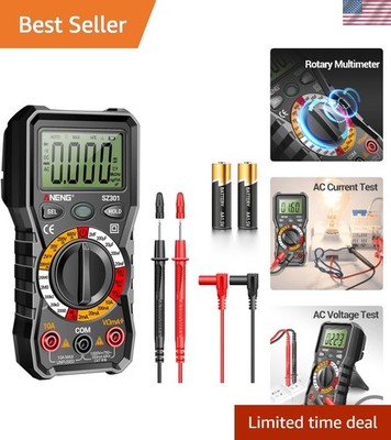 Multifunctional Digital Voltmeter with Safety Features and User-Friendly Display