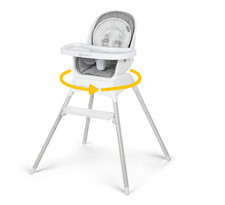 Safety 1st Grow and Go Rotating High Chair, Soft Ash - Brand New