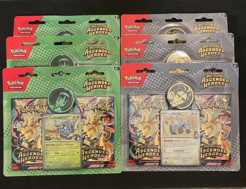 Pokémon Ascended Heroes Blister 2 Pack Lot Of 6