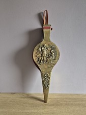 Vintage Brass Fireplace Bellows – Ornate Fireside Decor