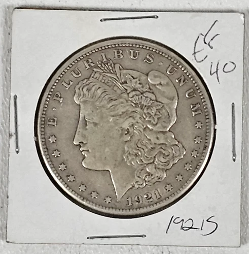 1921-S Morgan Silver Dollar San Francisco Mint 90% Silver EF