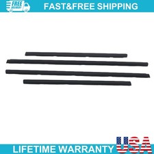 4pcs Weatherstrip Window Moulding Trim Seal Belt For Nissan Sentra 2001-2006