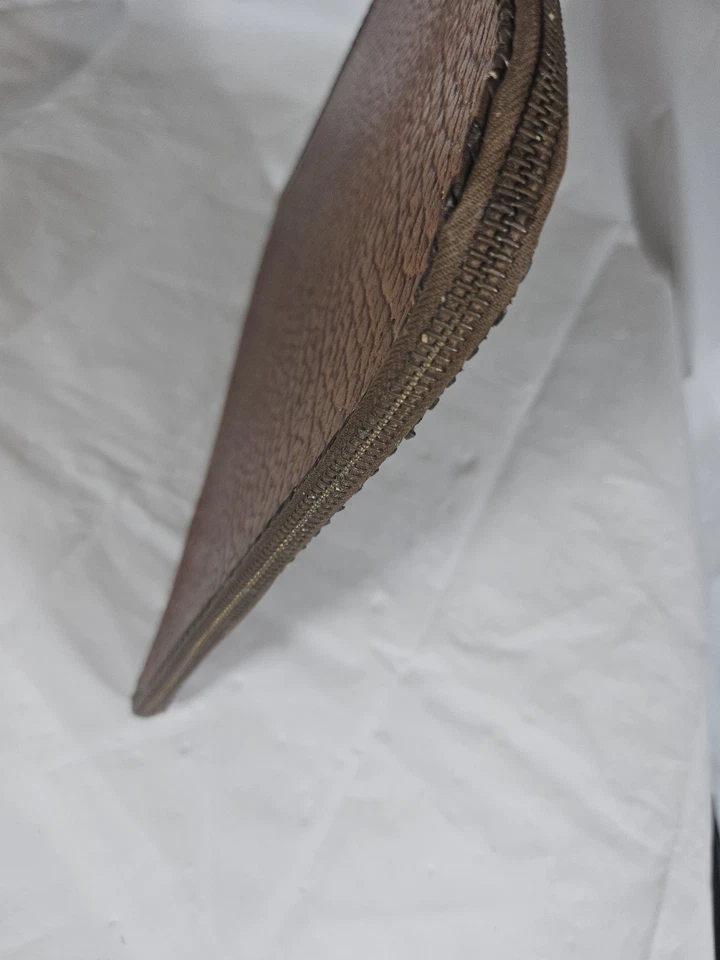 Vintage Leather Portfolio File Folder Executive Business A4 Embossed Antique 🔥 - Image 4 of 4