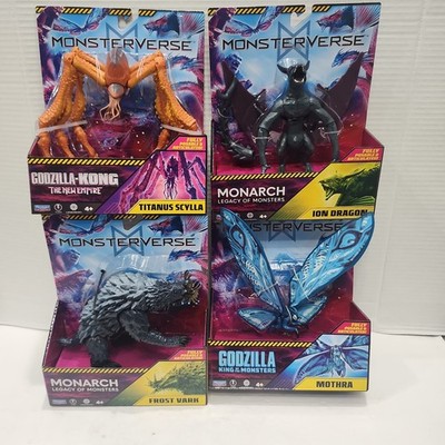 MonsterVerse ION DRAGON Monarch Kong Vs Godzilla Titanus Scylla Mothra Vark 6'' 