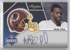 2011 Panini Prestige Pro Helmets Signatures Niles Paul #23 Auto 0b2