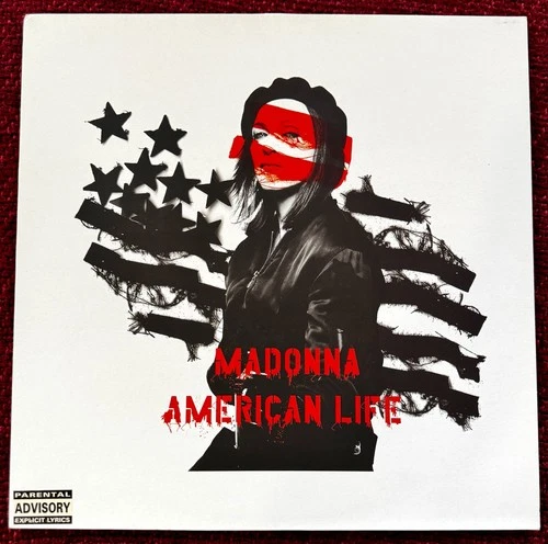 MADONNA AMERICAN LIFE 12" SINGLE VINYL RECORD EUROPE ONLY COVER EDIT & RAP PROMO