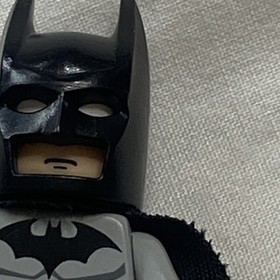 LEGO Batman Minifigure Classic 2006 Light Gray Suit 7780 7779 7782 Minifig Hero