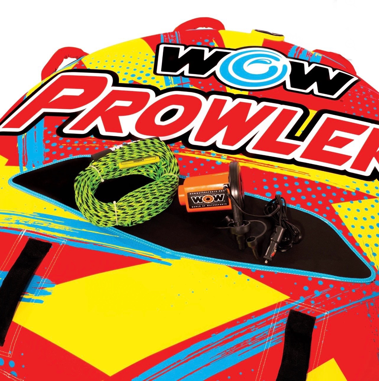 WOW Sports Prowler Towable 1 Person 1P Starter Kit w/ 12V Pump (22-WTO-3990-X)