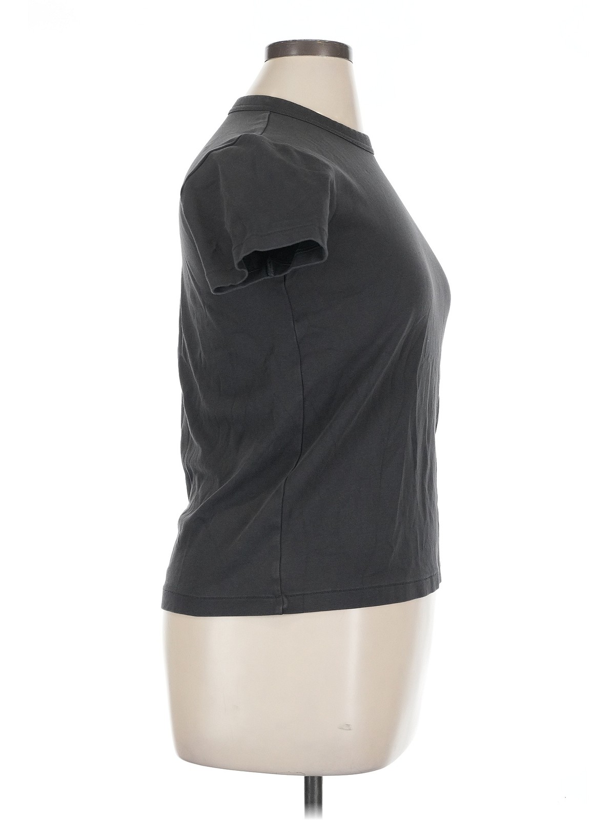 Uniqlo U Women Gray Short Sleeve Turtleneck XL thumbnail 3