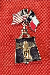 Houston Livestock Show and Rodeo Cowbell Badge