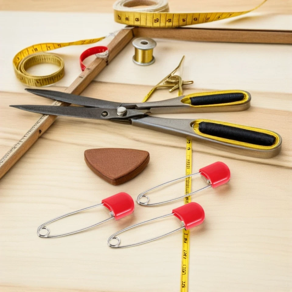 100 Pcs Sicherungssplint Edelstahl Wiederverwendbare Windelnadeln - Bild 2 von 4