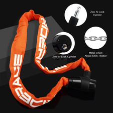Heavy Duty Chain Lock Anti Theft Bike Security for Bicycle Scooter E-Bike Use