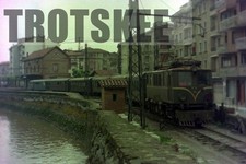 35mm Colour Negative SPAIN FV Ferrocarrils Vascongados Electric Loco 16 1977