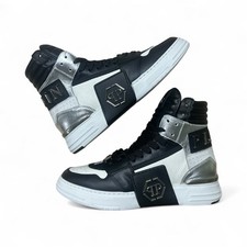 Philipp Plein Sneakers Uomo Phantom Kick$ Bianco Nero Numero 41
