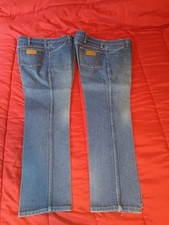 2 Vintage Wrangler 936PWD Jeans Mens 33X30 Blue Workwear Utility Regular Fit