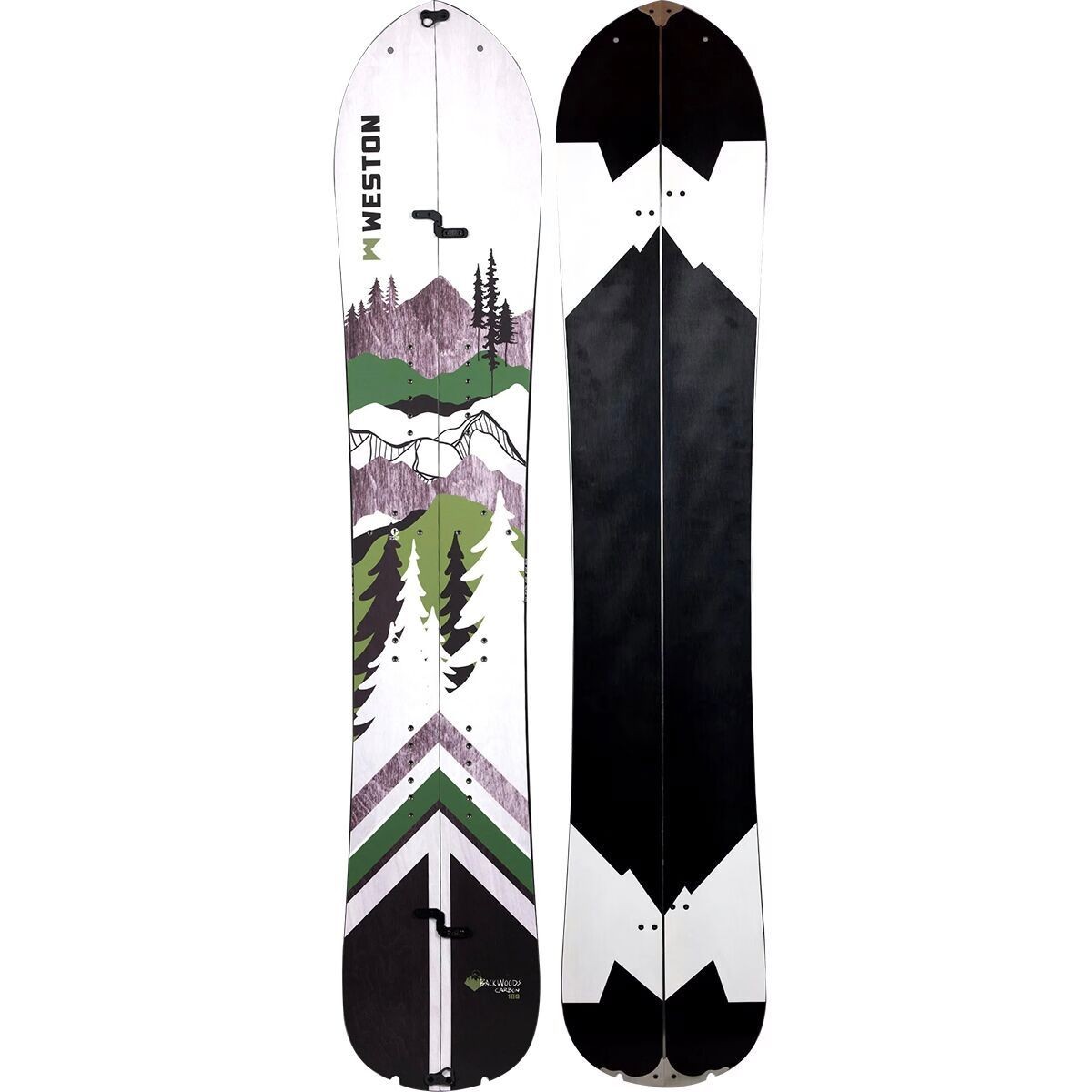 Карбоновый сплитборд Weston Backwoods - 2025, белый, шириной 163 см