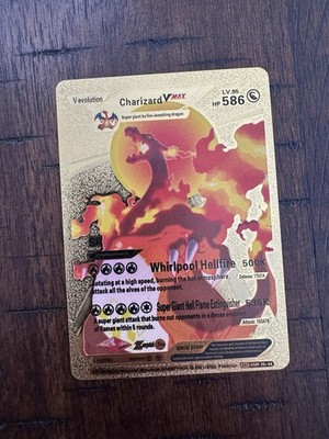 Pokemon Card Charizard vmax V Evolution HP 586 LV 95 1995