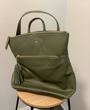 Womens Green Large Backpack Purse Top Handle ...