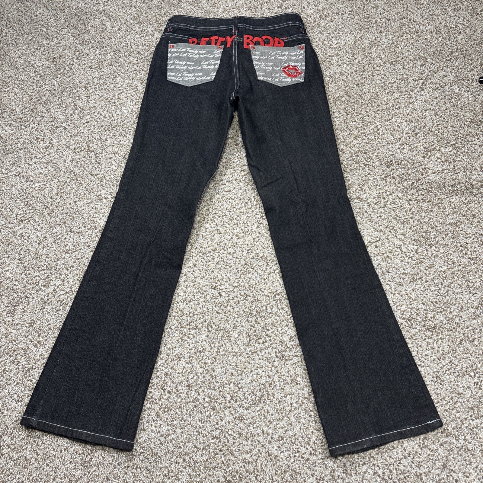 Lot 29 Jeans Women's Size 5 Black Denim Betty Boop Fits 28 X 31 - View 11