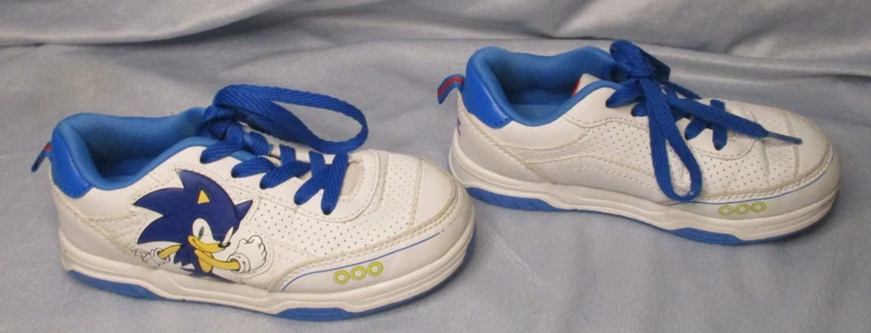 Sonic The Hedgehog Gold Ring Shoes Youth Boys Athletic Sneakers Size 13 - Image 2 of 4