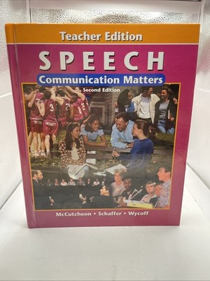 Speech: Communication Matters Second Edition - Teacher Edition