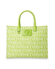 Versace Medusa Large Canvas Large Tote Bag $1700 Retail Authentic