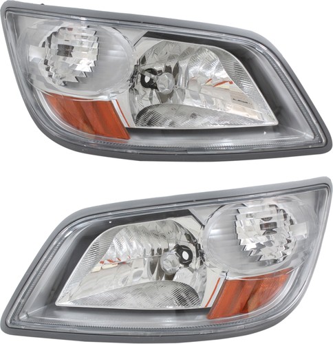 For 06-17 Hino 165 185 238 258 268 338 358 Halogen Headlight w/o Bulb SET PAIR