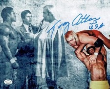 Tony Atlas Mr. USA  WWE  WWF signed autographed 8x10  Photo Slamming Hulk Hogan
