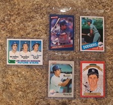 (5) Steve Sax 1982 Topps Rookie card RC 1983 1986 Donruss Fleer Yankees Dodgers