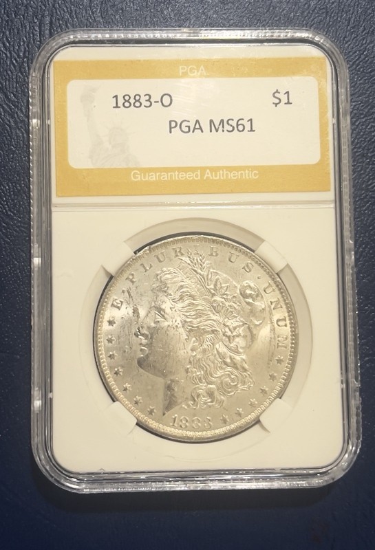 1883 O Morgan Dollar -  PGA SLABBED  61 - As Shown!