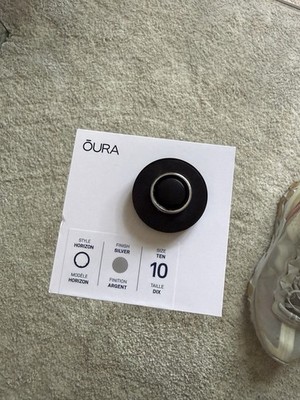 Oura Ring Gen 3 Silver, Size 10