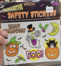 Vintage Mello Smello Halloween Reflective Stickers NIP