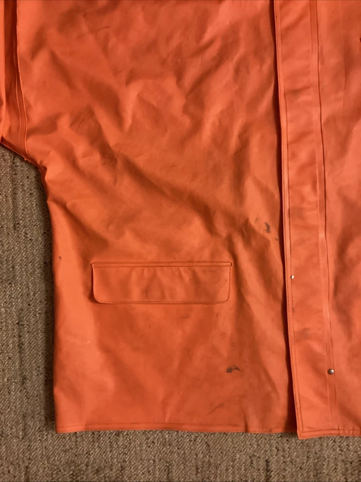 Chaqueta Abrigo de Lluvia CARHARTT Surrey Con Capucha Naranja Estilo 100100-800 Para Hombre 2XL Foto 3 de 4