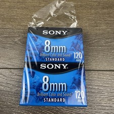 Sony 8mm Video 8 Camcorder Cassette Tapes 2 Pack 120 Minutes Standard New
