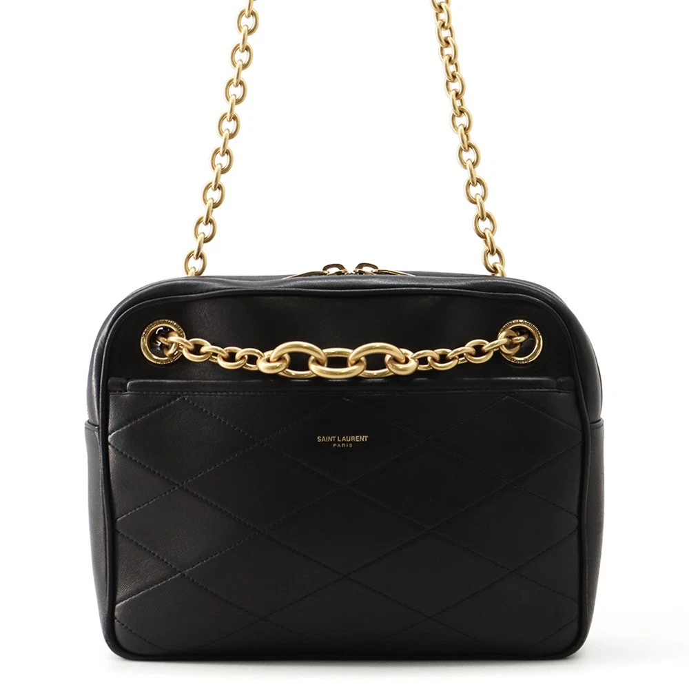Saint Laurent — SAINT LAURENT PARIS Le Maillon Chain Shoulder Bag Leather Black 6693081EL071000