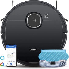 Ecovacs Deebot OZMO N8 Robot Vacuum  Mop Black Open Box Unused