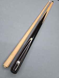 4 Point Ebony Dufferin Silver Leaf Pool Cue