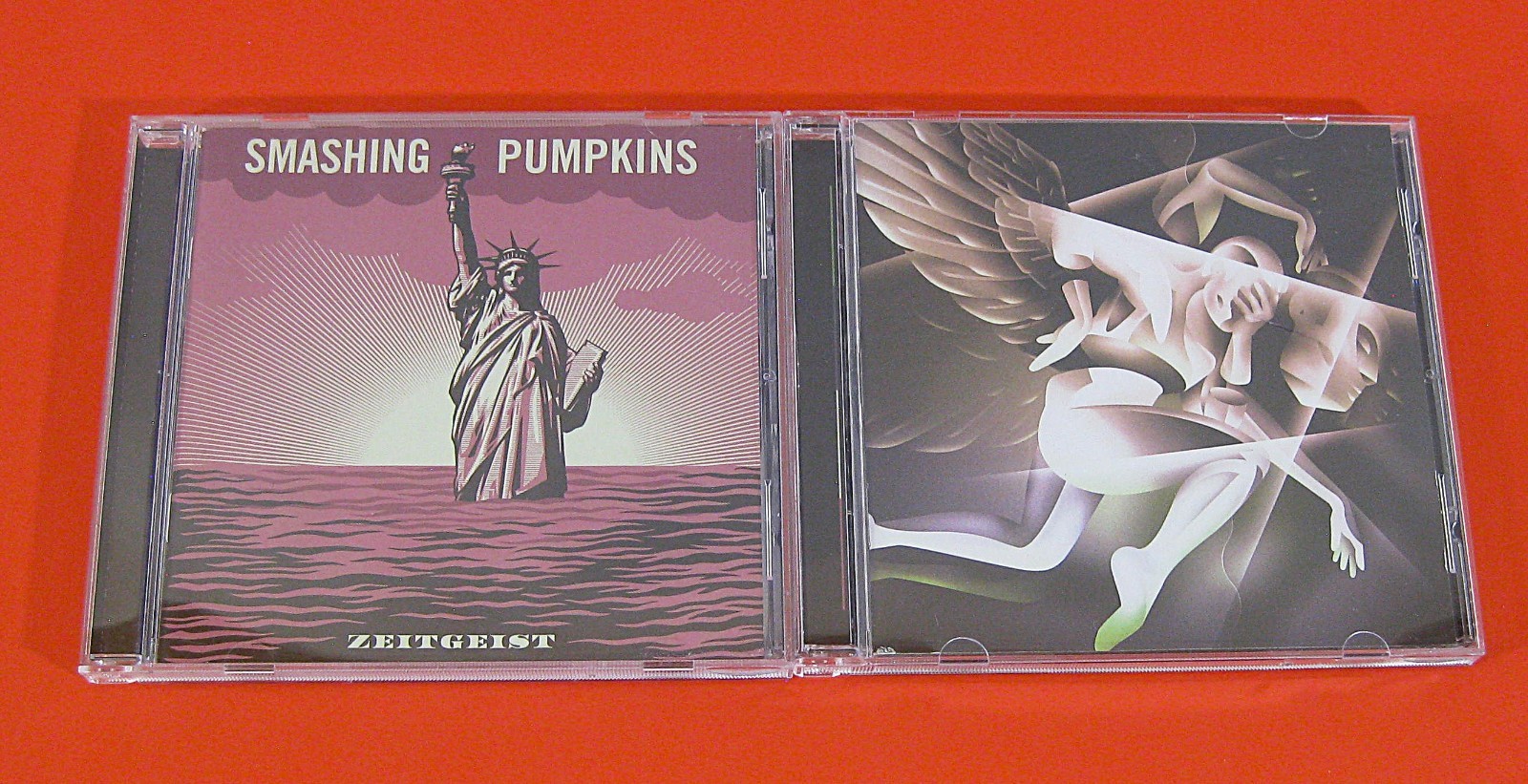 Smashing Pumpkins Zeitgeist Purple Cover & Shiny and Oh So Bright 2 CD Lot VG+NM