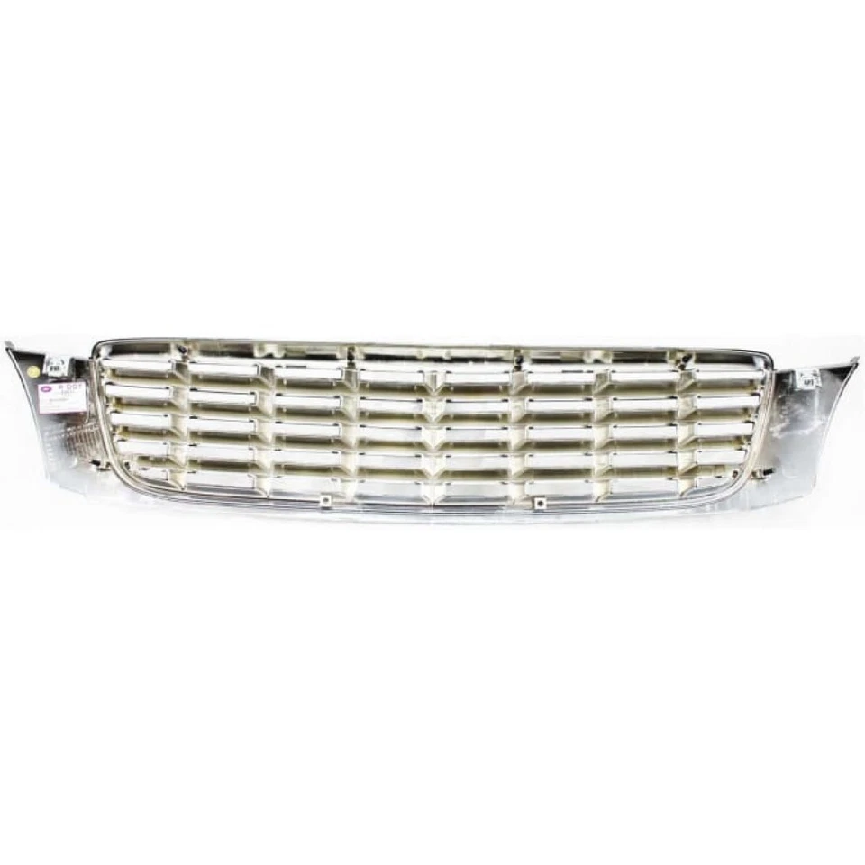 For Cadillac DeVille Grille Assembly 2000-2005 Chrome Shell/Painted Gray - Image 3 of 4