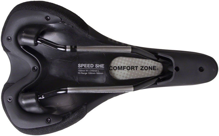 WTB Speed She Saddle - Chromoly, Black, Women's, 150 mm, Wide
