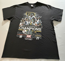 Baylor University Bears Football 2021 Big 12 Conference Champions T-Shirt XL