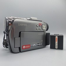 Hitachi DVDCAM DZ-HS301E Handheld Mini DVD Camcorder Grey Tested
