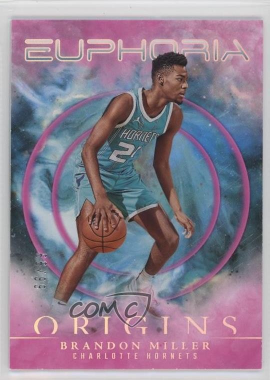 2023-24 Panini Origins Euphoria Pink 66/99 Brandon Miller #5 Rookie RC 06v0