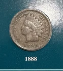 1888 & 1889 Indian Head Pennies- 2 Coins , 2 Stamps  & 2 Buffalo Nickels