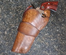 LEFT Leather Holsters for 1873 Colt Ruger New Vaquero revolver Cross Draw