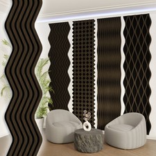 Panneaux acoustiques AKUSTIKO en forme de 280 x 30 cm lamelles MDF placage en...