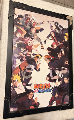 Naruto Shippuden Group Battle Framed Wall Art Poster 11x17 New