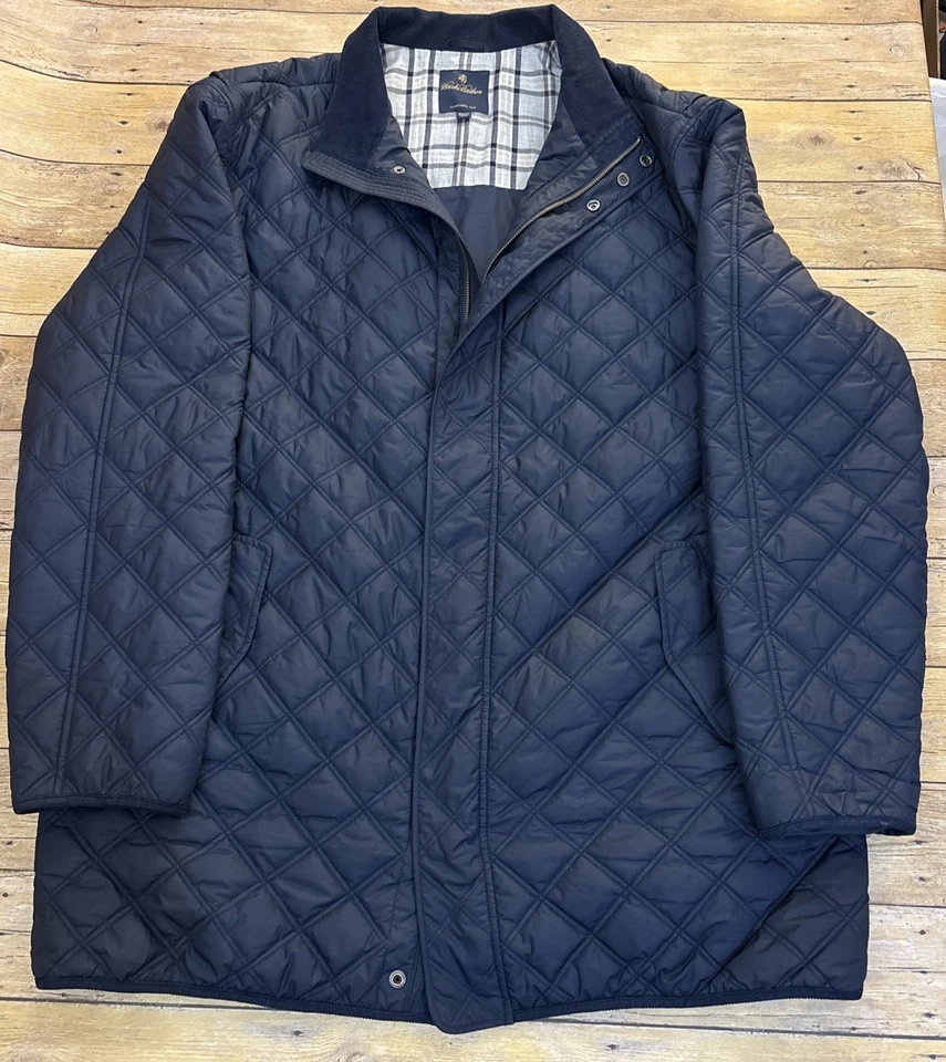 Brooks Brothers Diamond Quilted Jacket Mens 2XLT Big & Tall Thermore Insulated - Image 3 of 4