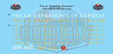 Polar Express Movie Train Decal Set 1:160 N Scale